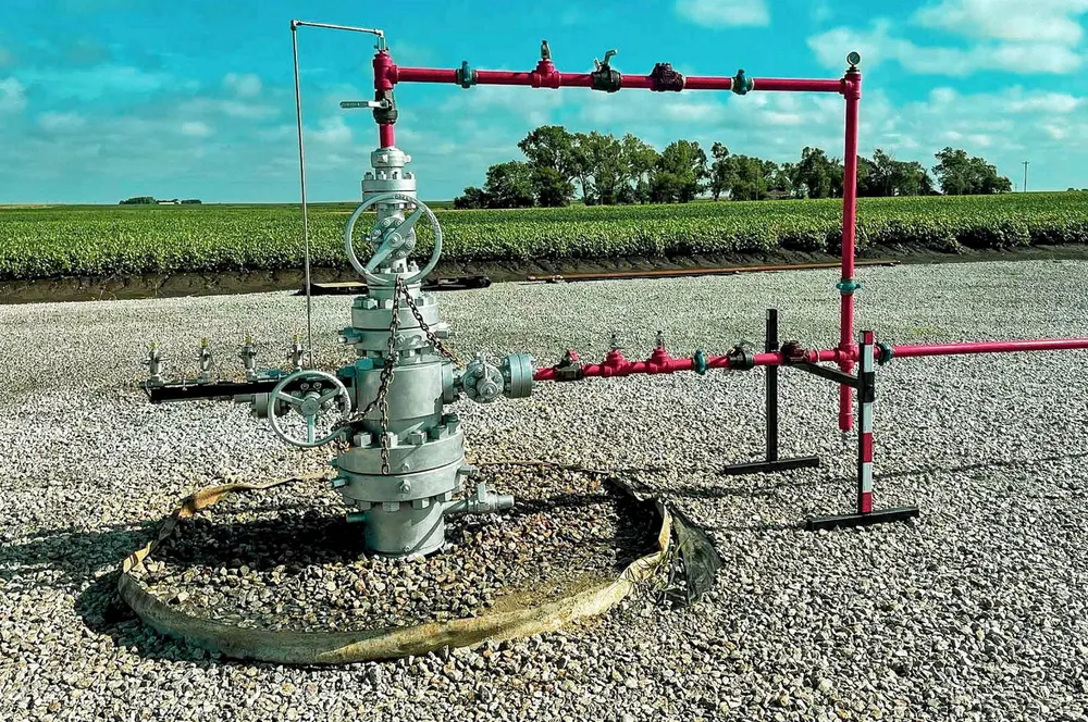 The Hoarty NE3 wellhead in Nebraska.
